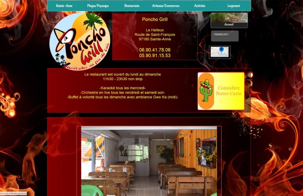 Capture poncho grill