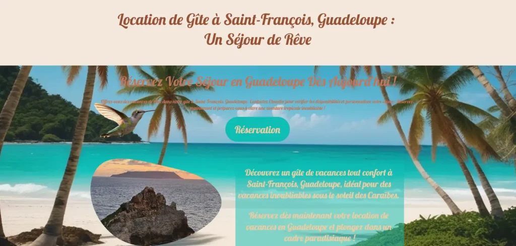 chez claudia location Guadeloupe
